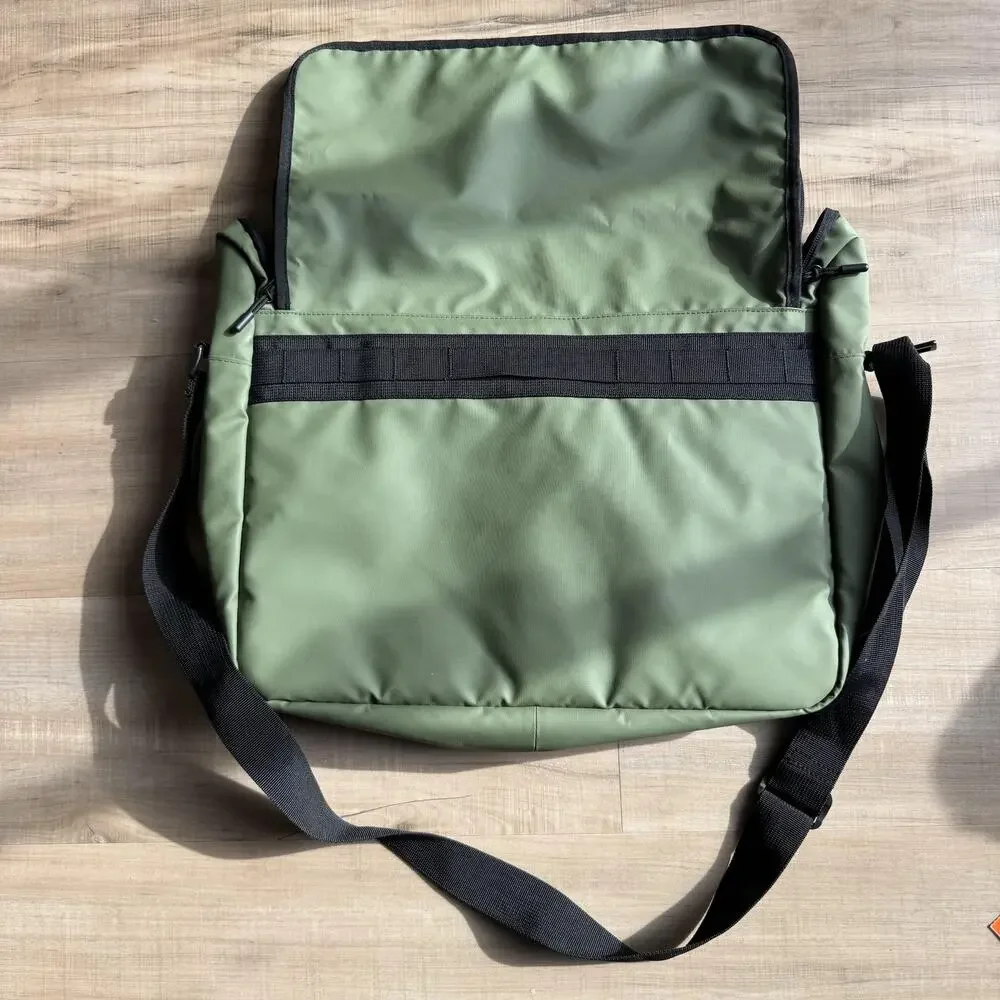LRG‎ Utility Messenger Bag Olive Green Black Crossbody Laptop Streetwear